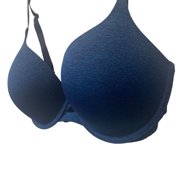 Victoria's Secret Padded Perfect Coverage Blue Bra 34DD - Picture 5 of 8